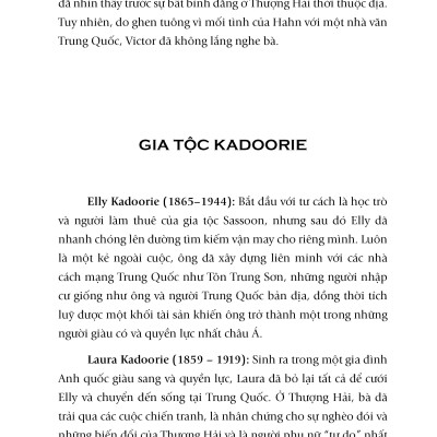 Những Ông Trùm Tư Bản Cuối Cùng Của Thượng Hải    Hai Đế Chế Kinh Tế Do Thái Cạnh Tranh Giúp Tạo Nên Trung Quốc Hiện Đại