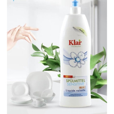 Nước rửa chén đậm đặc cho da nhạy cảm hương hoa cam chai 500ml và chai 1L Klar (Almawin )