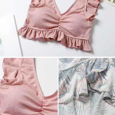 Bộ bơi nữ 3 chi tiết kim tuyến, bikini kèm váy quây xinh xắn, chất bơi dầy dặn đẹp | KT055