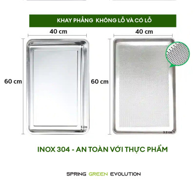 Khay Nhôm Nướng Bánh / Khay Lò Nướng Bánh SGE PF-Tray Chất Liệu Inox Tiêu Chuẩn Thực Phẩm. Có 2 Loại