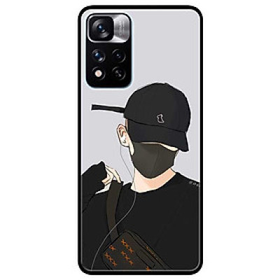 Ốp lưng dành cho Xiaomi Redmi Note 11 Pro 5G ( Bản Nội Địa ) mẫu Chàng Trai Nón Đen