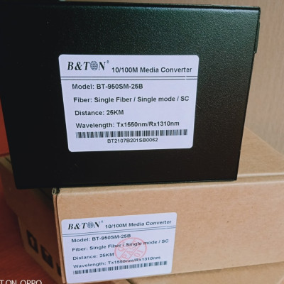 Convector 1 sợi SC đầu B-10/100M- BTON-BT-950SM-25B. Hàng chính hãng