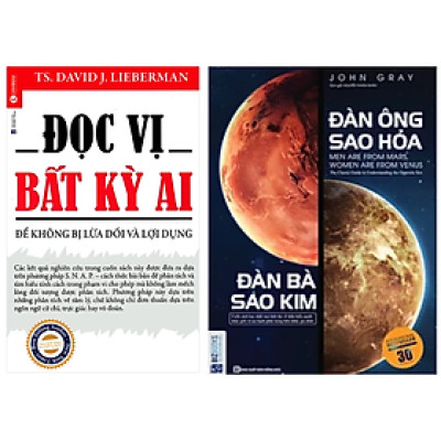 Combo 2Q: Đọc Vị Bất Kỳ Ai + Đàn Ông Sao Hỏa Đàn Bà Sao Kim