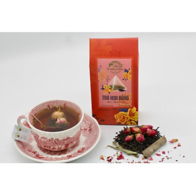 Trà hoa hồng thảo mộc  túi lọc kim tự tháp Wonder Garden