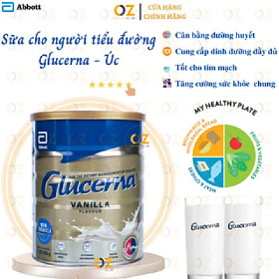 Sữa dành cho người tiểu đường Glucerna Úc Bổ sung dinh dưỡng, cân bằng đường huyết, tạo sức khỏe tim, tiêu hóa, tăng sức khỏe chung - OZ Slim Store
