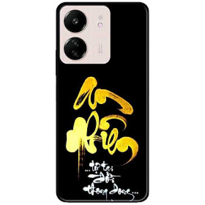 Ốp lưng cho Xiaomi Redmi 9T - Redmi 13 4G - 13C - Redmi Note 13 4G - 13 Pro 4G - 13 Pro 5G - Thư Pháp An Nhiên - Hàng Chính Hãng