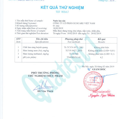 Nước lau sàn hữu cơ đuổi muỗi hương Sả Chanh 4000ml thương hiệu Ecocare