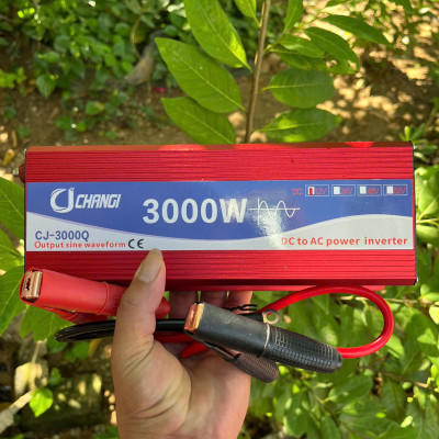 Bộ Biến Tần 12V-220V 3000W Kích Điện Inverter Sóng Sin – Hàng Loại Xịn Cao Cấp , Siêu Bền, đèn trang trí