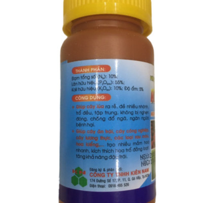 Phân bón lá hỗn hợp Siêu Lân KINA 01 NPK 10-55-10 giúp Kích rễ - Đẻ nhánh - Tạo nhiều hoa - Tăng đậu trái