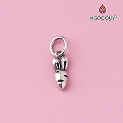 Charm bạc hình cà rốt treo - Ngọc Quý Gemstones