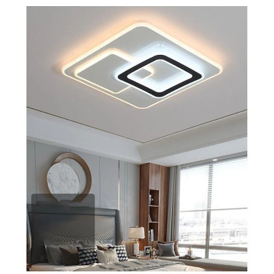 Đèn ốp trần hình vuông hiện đại, siêu mỏng, ánh sáng đẹp ba chế độ màu, hàng chính hãng Klasse