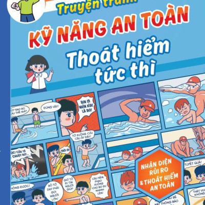 Sách - SOS Cho Trẻ Em - Truyện Tranh Kỹ Năng An Toàn Thoát Hiểm Tức Thì - Nhận Diện Rủi Ro Và Thoát Hiểm An Toàn