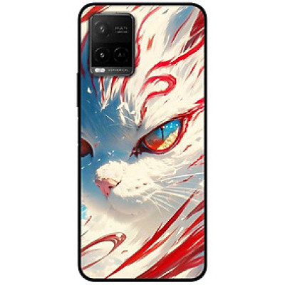 Ốp lưng cho Vivo Y20 - Y12s - Y20s - Y21 - Y21s - Y33s - Y33T - Mèo Trắng Đỏ - Hàng Chính Hãng