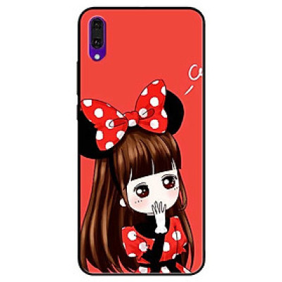 Ốp lưng dành cho Huawei Y7 Pro (2019) mẫu Cô Gái Đầm Chấm Bi