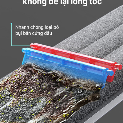 Bộ cây lau nhà SUMIKA C39, thùng lau nhà 2 ngăn tự vắt thông minh, chổi lau sàn nhà 360 độ, 2 bông lau, 1 móc treo cây lau sàn