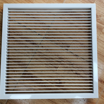 Miệng gió điều hòa 300x300mm dạng nan bầu dục,cửa thông gió lắp lỗ thoáng