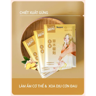 COMBO 3 Miếng Dán Đau Bụng Dán Chườm Ấm Bụng Giữ Nhiệt Cơ Thể 3 Vị Thảo Dược Thiên Nhiên Chườm Nóng Văn Phòng