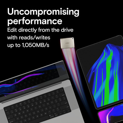 Ổ cứng SSD di động 4TB SSD Crucial X9 Pro cho Mac USB 3.2 Gen-2 2x2 CT4000X9PROMACSSD9B - HÀNG CHÍNH HÃNG