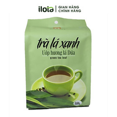 Trà lá xanh hương lá dứa Trần Quang (gói 500gr)