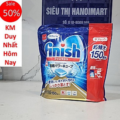 viên rửa bát finish power cube 150 viên nhập khẩu nhật bản
