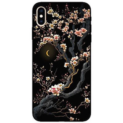 Ốp lưng cho IPhone X - Xs - Xs Max - Xr - 11 - 11 Pro Max - Đào Đêm Đẹp - Hàng Chính Hãng
