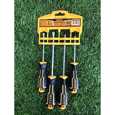 BỘ TUỐC NƠ VÍT BAKE VÀ DẸP 4 CHI TIẾT INGCO HKSD0428 - HÀNG CHÍNH HÃNG