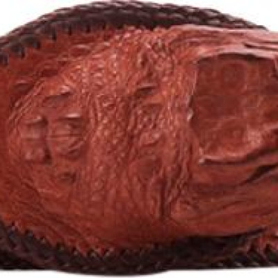 Thắt Lưng Nam Da Cá Sấu Nguyên Con Lớn Đầu Cá Sấu Huy Hoàng HT4253 - Nâu Đỏ