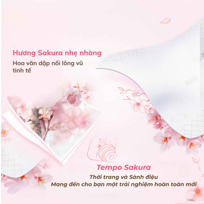 [LỐC 4 GÓI] Khăn Giấy Rút Cao cấp Tempo Hương Sakura - 4 Lớp Bền Dai, An Toàn Cho Da - Thương Hiệu Đức (Lốc 4 Gói)