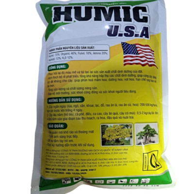 Phân hữu cơ HUMIC USA nguyên liệu nhập khẩu giúp phục hồi rễ và phát triển bộ rễ cho các loại cây trồng