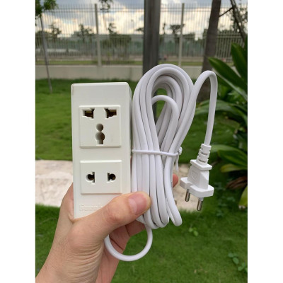 Ổ cắm Điện Quang ĐQ 001A-02 (2 lỗ) - Năm SX 2014, 2015 - Bảo hành 12 tháng