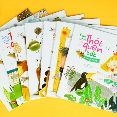 Sách - Dạy con thói quen tốt - Giáo dục kỹ năng đầu đời cho trẻ từ 3 - 6 tuổi - Combo 8 tập - Đinh Tị Books