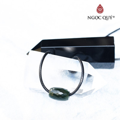 Mặt dây chuyền lu thống ngọc bích facet giác mệnh hỏa mộc - Ngọc Quý