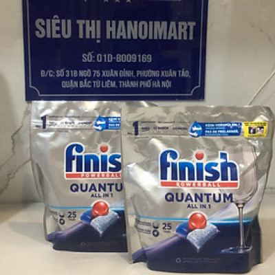 Viên rửa chén bát Finish quantum túi 50 viên
