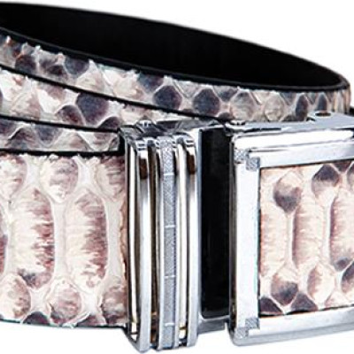 Thắt Lưng Nam Da Trăn VIP Bản Lớn Huy Hoàng HT4335 - Trắng