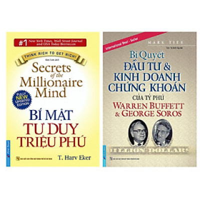 Combo 2 Cuốn Sách: Bí Mật Tư Duy Triệu Phú + Bí Quyết Đầu Tư & Kinh Doanh Chứng Khoán Của Tỷ Phú Warren Buffett Và George Soros