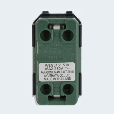 Công tắc 1 chiều có đèn báo khi off dòng Wide Series WEG5151‑51SWK