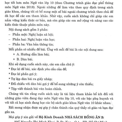 	Dàn Bài Làm Văn 10 (Dùng Chung Cho Các Bộ SGK Hiện Hành) _HA