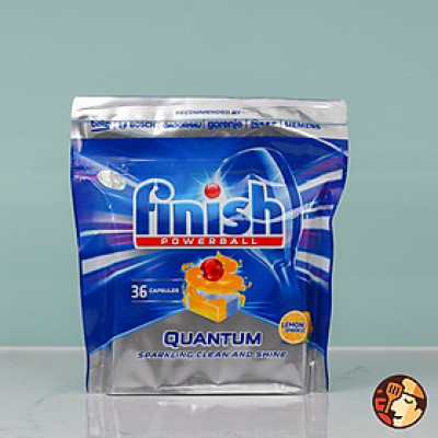 Viên rửa chén bát Finish Quantum Max nhập khẩu chính hãng, loại mạnh nhất, dùng cho máy rửa bát