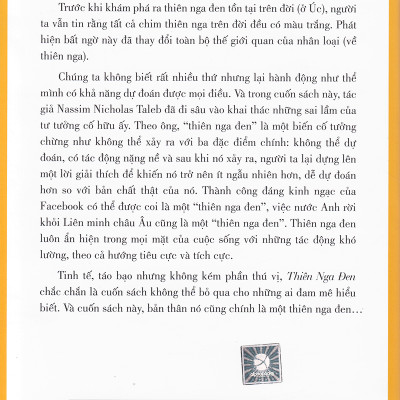 Thiên Nga Đen - The Black Swan (Quà Tặng Card đánh dấu sách đặc biệt)