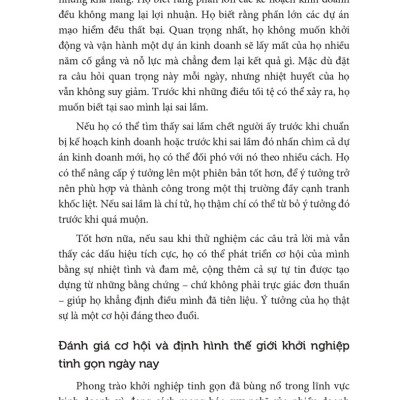 Khởi Nghiệp Tinh Gọn (SGB) 