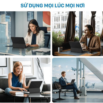 Bao Da/ Case Bàn Phím WI WU Magic Keyboard MK-002 Có Đèn Nền, Trackpad Mượt Mà, Tháo Rời Dễ Dàng cho iPad - Hàng chính hãng