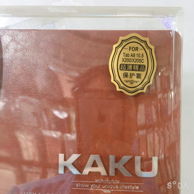 Bao da màu trơn kaku dành cho Samsung Tab A8 2022 10.5 inch ( X200/ X205C) ( hàng chính hãng)