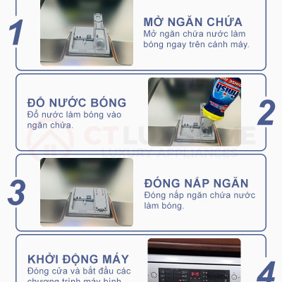 Combo  150 Viên rửa bát chén + Muối Finish 1.5kg + Nước làm bóng finish 800ml