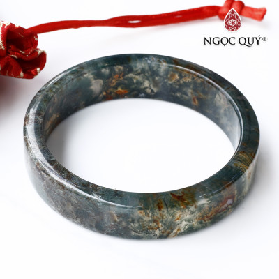 Vòng tay băng ngọc thủy tảo huyết mệnh hỏa mộc - Ngọc Qúy Gemstones