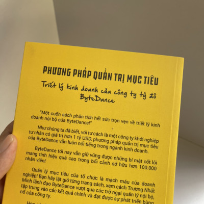 PHƯƠNG PHÁP QUẢN TRỊ MỤC TIÊU – TRIẾT LÝ KINH DOANH CỦA CÔNG TY TỶ ĐÔ BYTEDANCE - Lý Dương Lâm - Nhất Tâm dịch - Bizbooks - NXB Hồng Đức