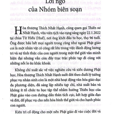 Thích Nhất Hạnh - Người Thắp Sáng Con Đường Tỉnh Thức