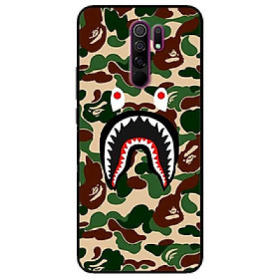 Ốp lưng dành cho Xiaomi Redmi 9 mẫu Bape Camo Xanh Lá