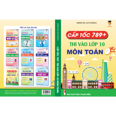 Sách Cấp tốc 789+ thi vào lớp 10 môn Toán VietJack