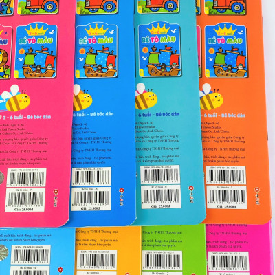 Sách - Combo 8 cuốn Bé Tô Màu (3-6 tuổi) - ndbooks