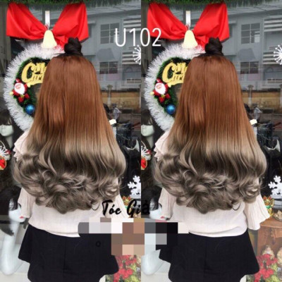 Tóc giả kẹp u omber cao cấp- hình thật